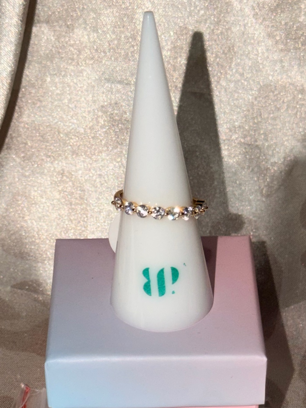 BOMB PARTY | Diamond Cubic Zirconia Gold Ring